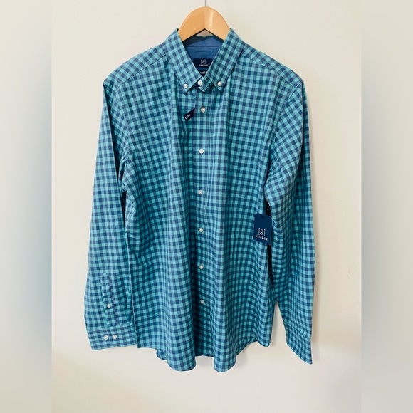Blue Checkered Dress Shirt - Picture 1 of 6
